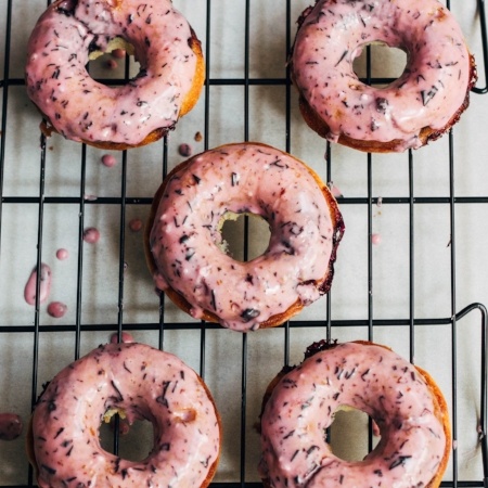 Gluten Free Blueberry Baked Donuts