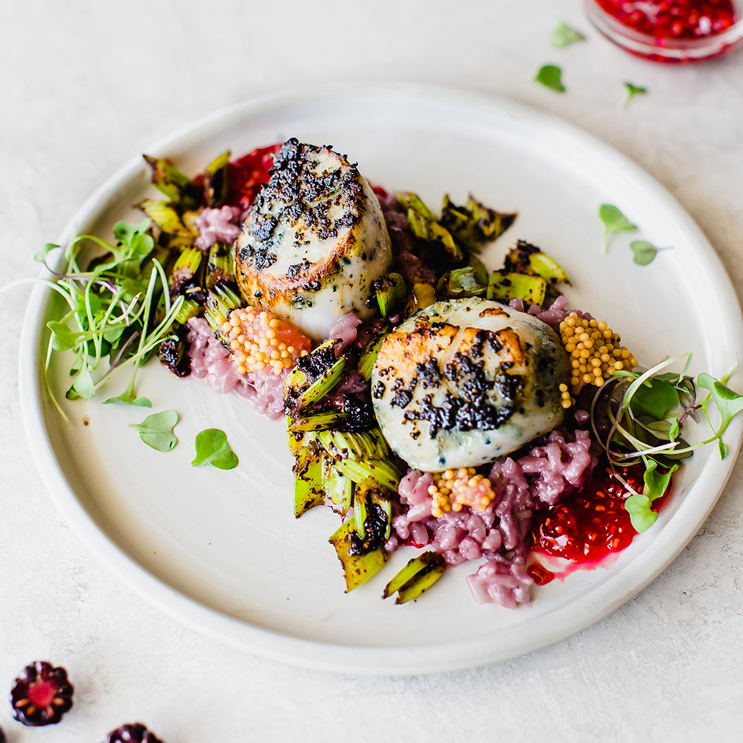 CGCI-Blackberry-Fennel-Scallops-with-Blueberry-Risotto