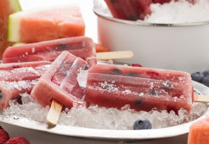 Berry and Watermelon Popsicle